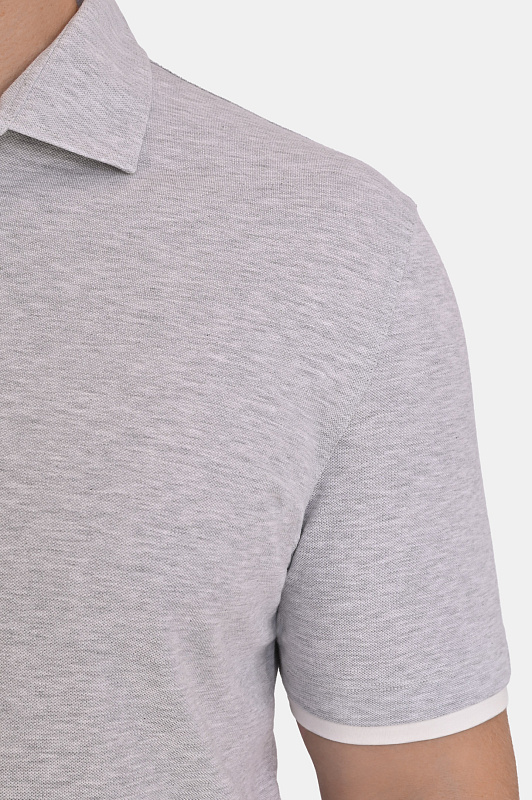 Поло BRUNELLO  CUCINELLI Серый Мужской ME8543966