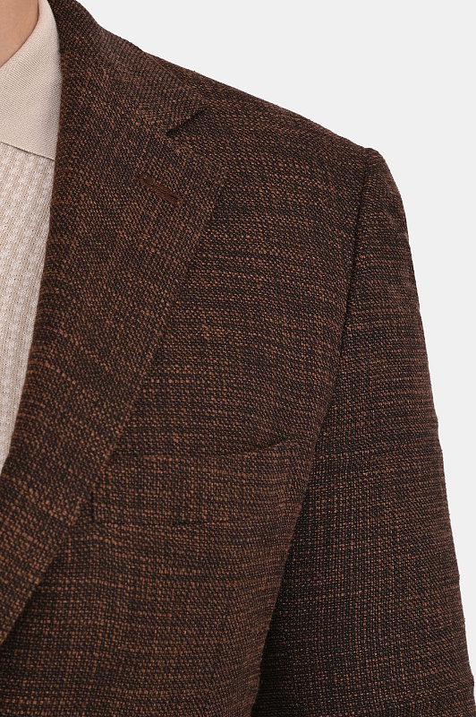 Пиджак KITON Темно-коричневый Мужской UG81K0627G12000