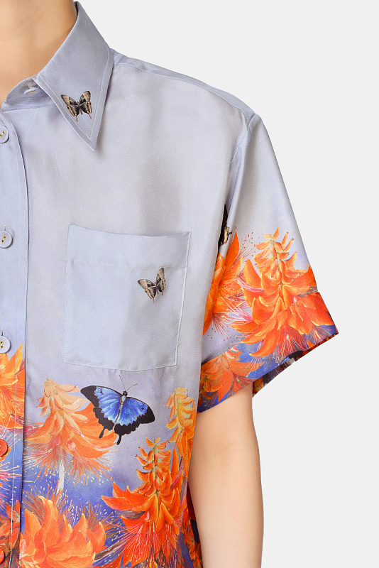 Рубашка ZIMMERMANN Разноцветный Женский 1162TBOT