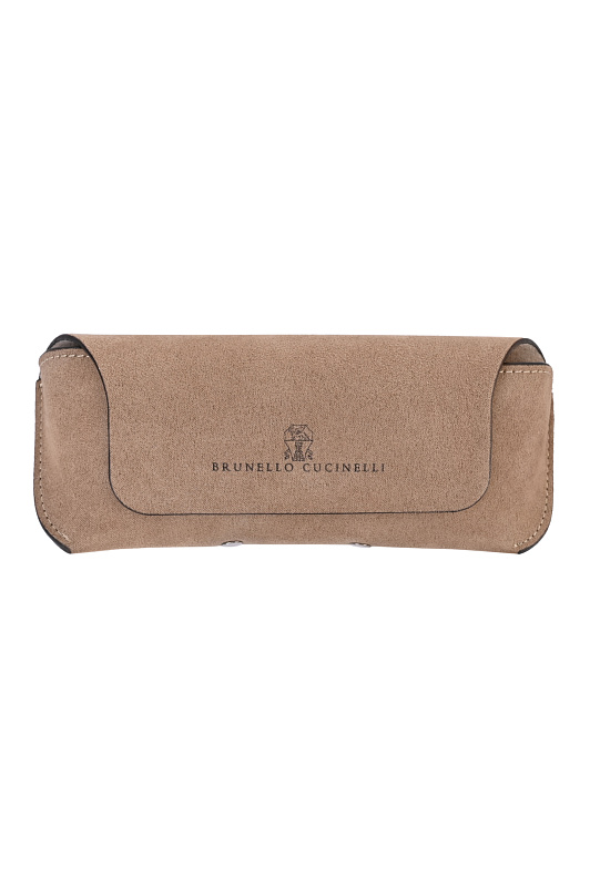 Прямоугольные очки BRUNELLO  CUCINELLI Бежевый Женский MOCTRAMS02
