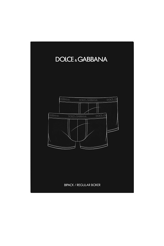 Набор боксеры 2шт. DOLCE & GABBANA  Темно-синий Мужской M9C07JONN95