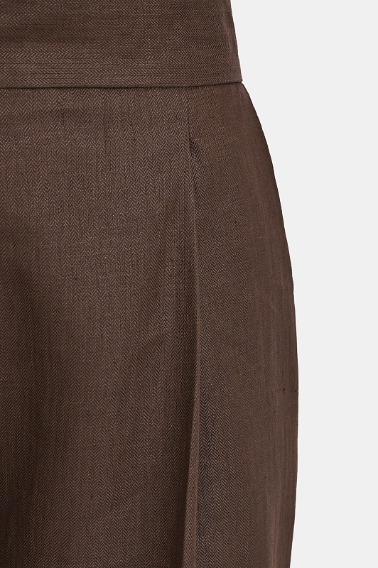 Брюки KITON Темно-коричневый Женский D61110K0987G0