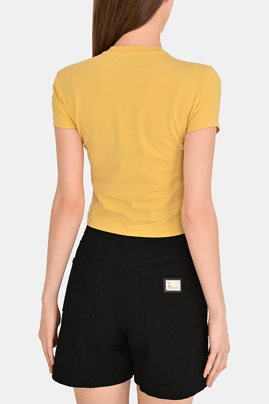 Футболка DOLCE & GABBANA  Желтый Женский F8W08T GDDM9
