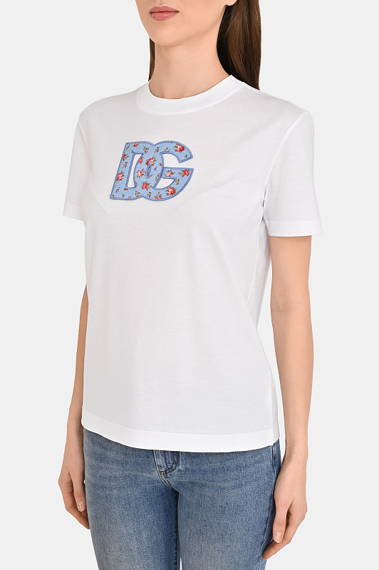 Футболка DOLCE & GABBANA  Белый Женский F8V42Z GDDLX