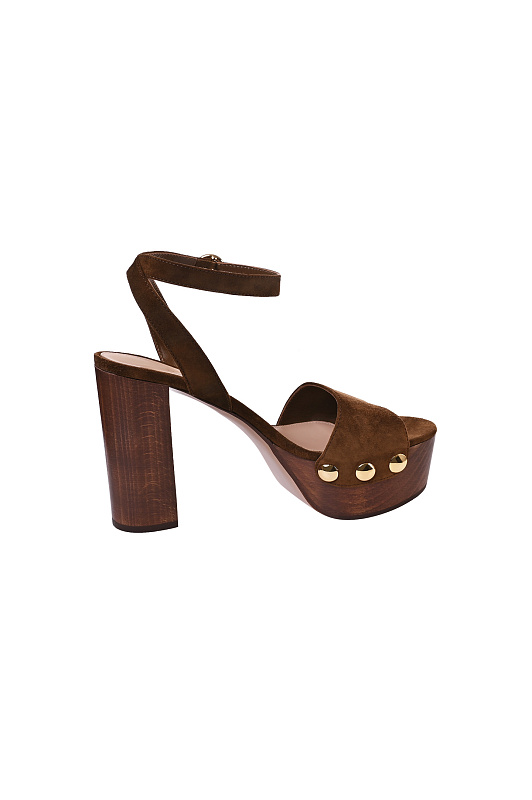 Босоножки GIANVITO ROSSI Коричневый Женский G32753.70LEG.CAMTEXA