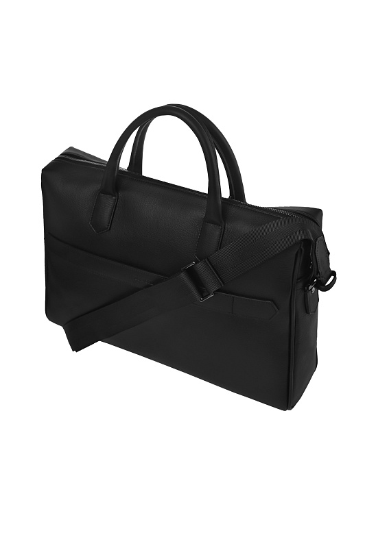 Деловая сумка с ремнём CANALI Черный Мужской P325390NA00226