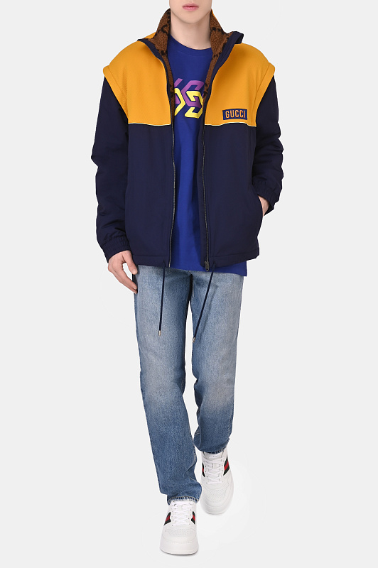 Джинсы GUCCI Синий Мужской 675701 XDBQ4