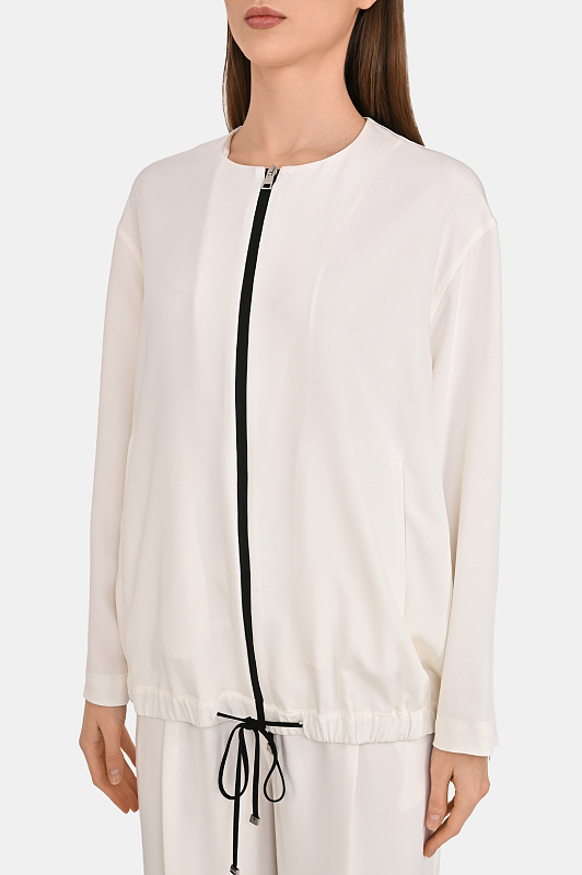 Шелковая куртка KITON Белый Женский D61516K0942H0 Шелковая куртка KITON Белый Женский D61516K0942H0