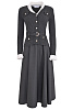 Рельефное платье с поясом SELF PORTRAIT Темно-серый Рельефное платье с поясом SELF PORTRAIT Темно-серый