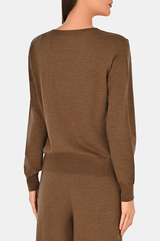 Свитер с v-образным вырезом P.A.R.O.S.H. Коричневый Женский D511642 LIME24