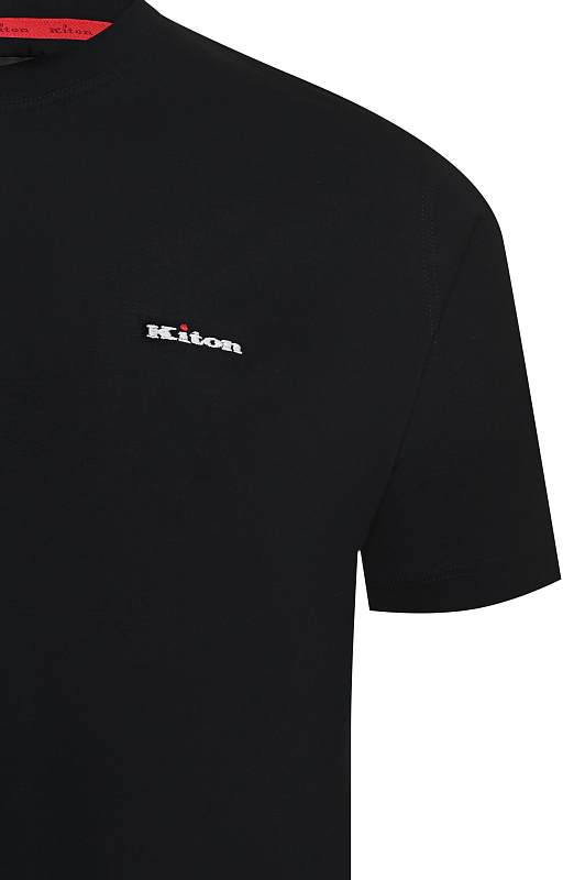 Футболка KITON Черный Мужской UK1274E22K5