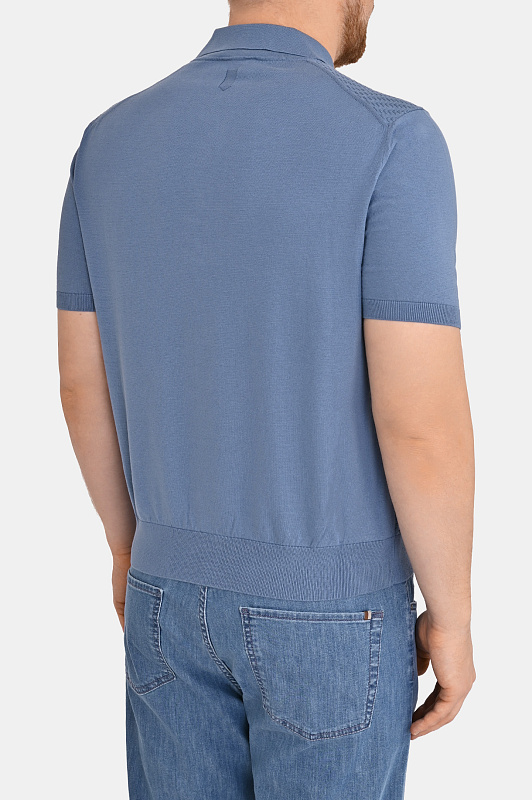 Поло CANALI Голубой Мужской C0127MK02466