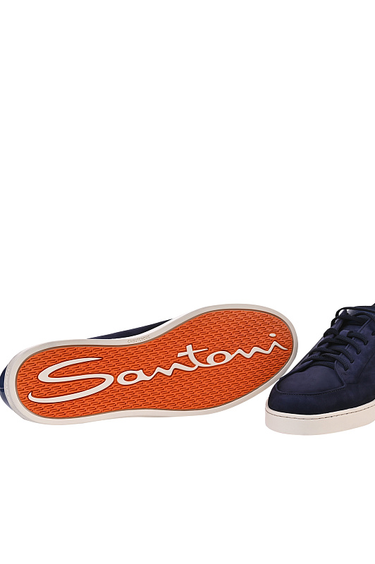 Кеды SANTONI Темно-синий Мужской MBNG22184TIRTFEH