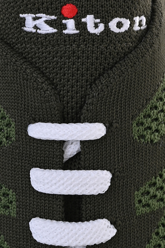 Кроссовки KITON Зеленый Мужской USSKDOTN008181