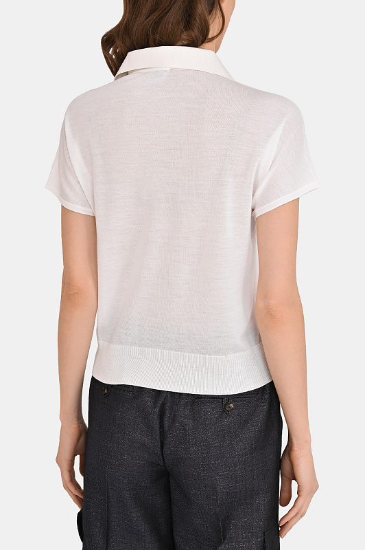 Поло KITON Белый Женский D577170