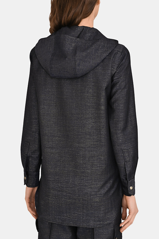 Блуза KITON Темно-синий Женский D54435K0901G0