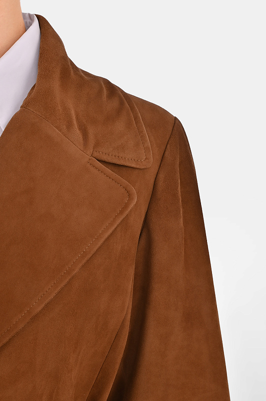 Пальто+пояс SIMONETTA  RAVIZZA Коричневый Женский S06CO61S1/125