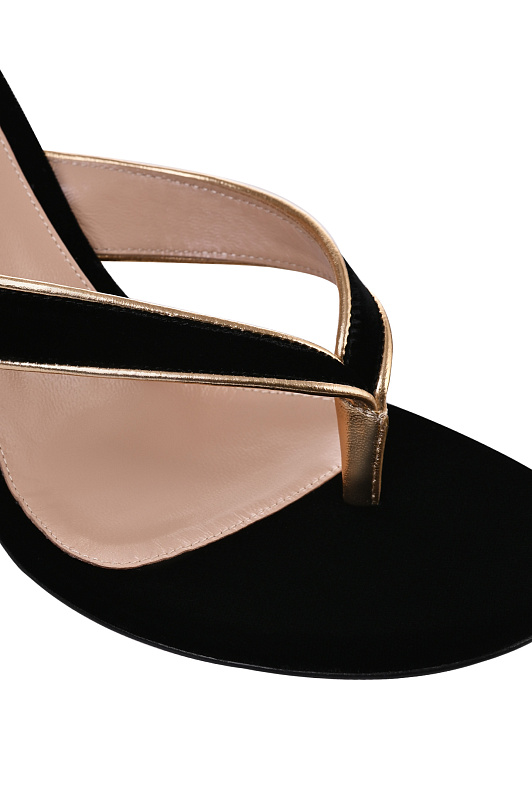 Босоножки GIANVITO ROSSI Черный Женский G10132.70RIC.NK1MEKN