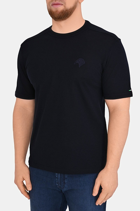 Футболка STEFANO RICCI Темно-синий Мужской MNH6105150 DJ0011