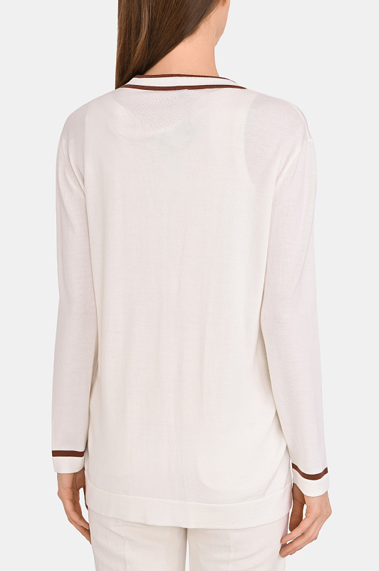 Кардиган KITON Коричневый Женский D6170102009