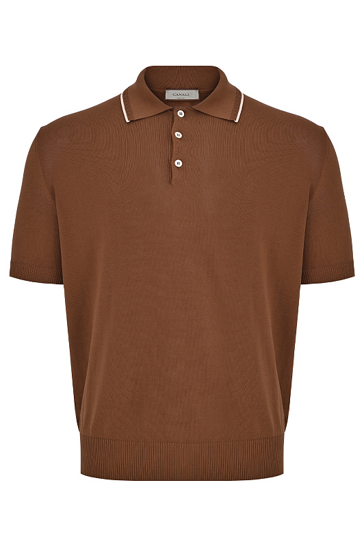 Поло CANALI Коричневый Мужской C1164MK02460 Поло CANALI Коричневый Мужской C1164MK02460