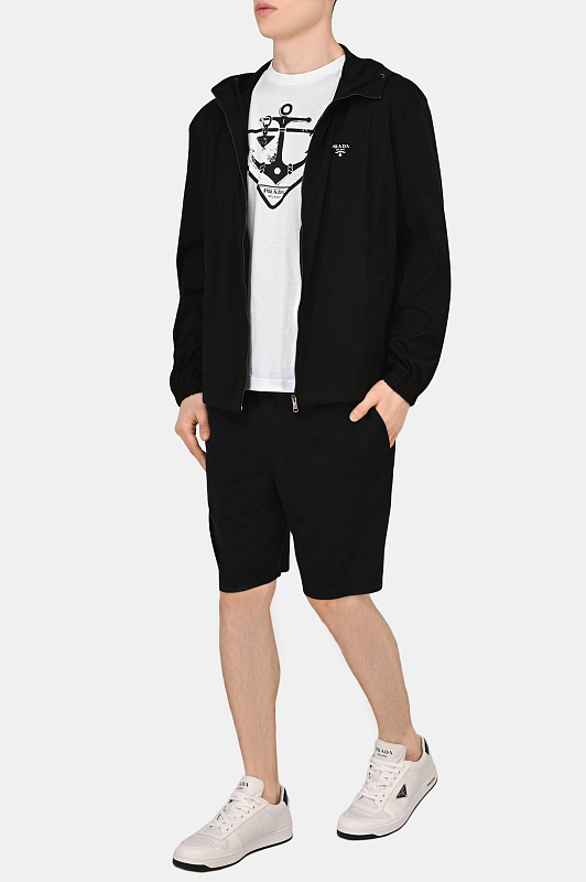 Брюки (Шорты) PRADA  Черный Мужской UMP98 1ZRO