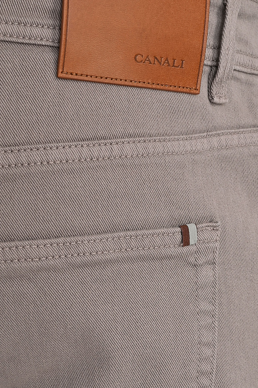 Джинсы CANALI Бежевый Мужской 91729PD01637