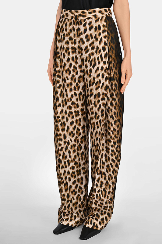 Брюки SPORTMAX Леопардовый Женский SPXOBLO 2612131052600