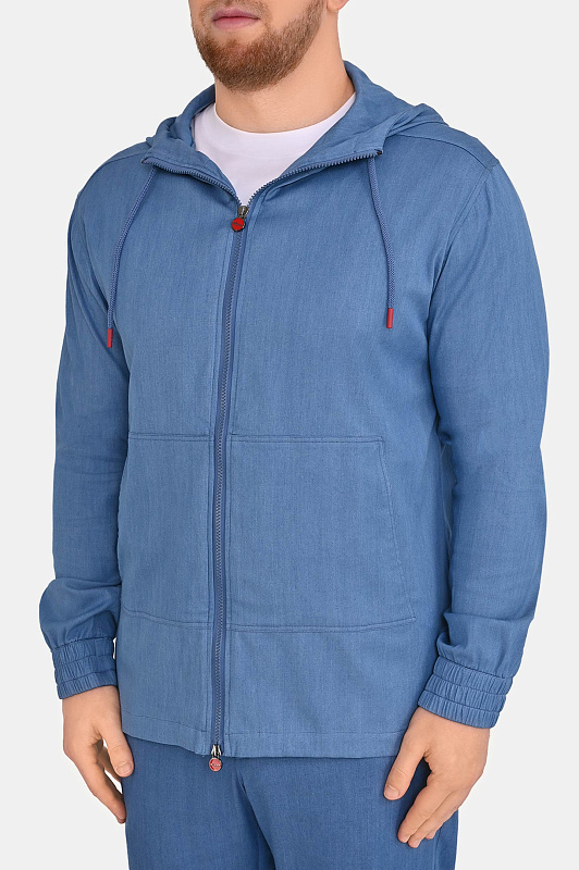 Куртка KITON Голубой Мужской UMC010H0969603