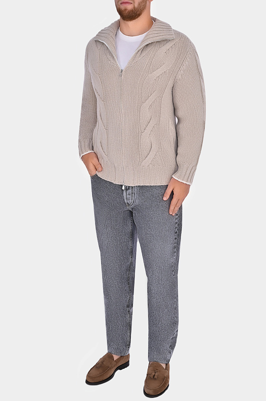 Джинсы BRUNELLO  CUCINELLI Серый Мужской MA095D3210