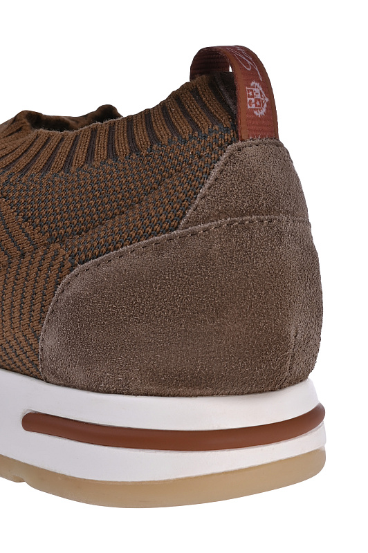 Кроссовки LORO PIANA Коричневый Мужской FAM9596