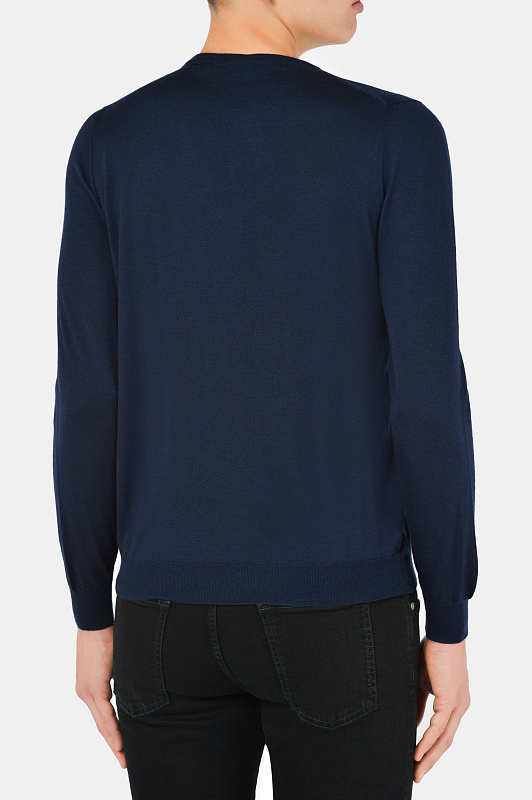 Свитер KITON Синий Мужской UK01W20K11