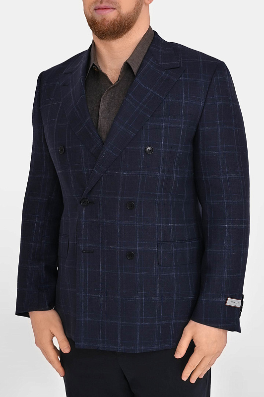 Пиджак CANALI Темно-синий Мужской 12486CF04384