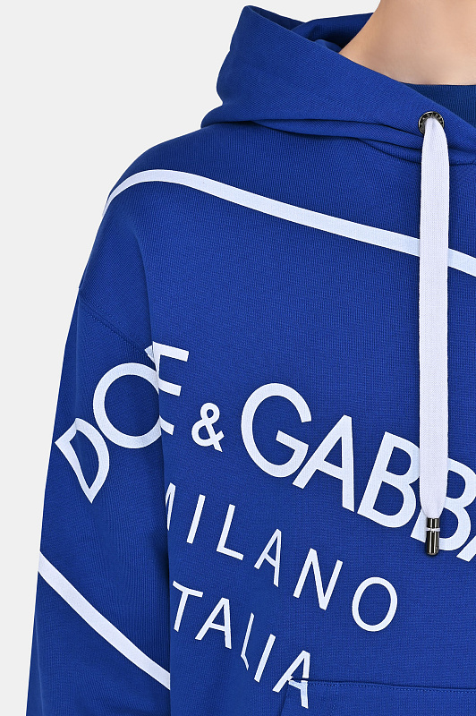Худи DOLCE & GABBANA  Синий Мужской G9ZN5T FU7DU