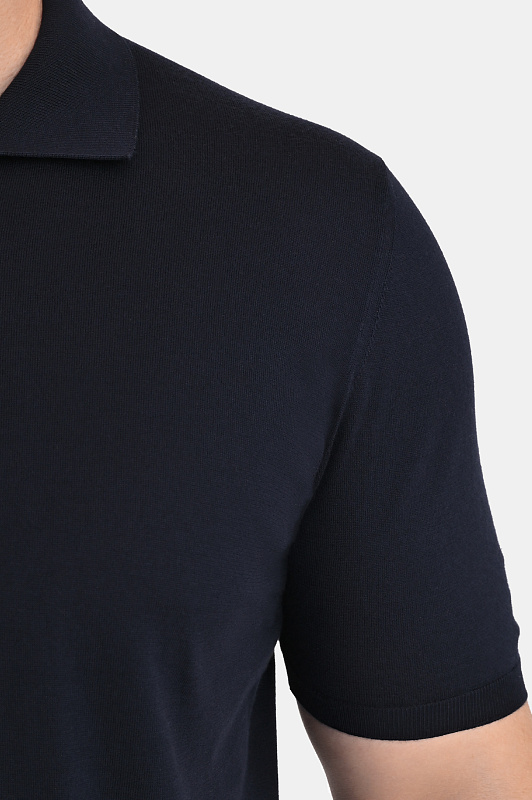 Поло KITON Темно-синий Мужской UMKX33Z60H