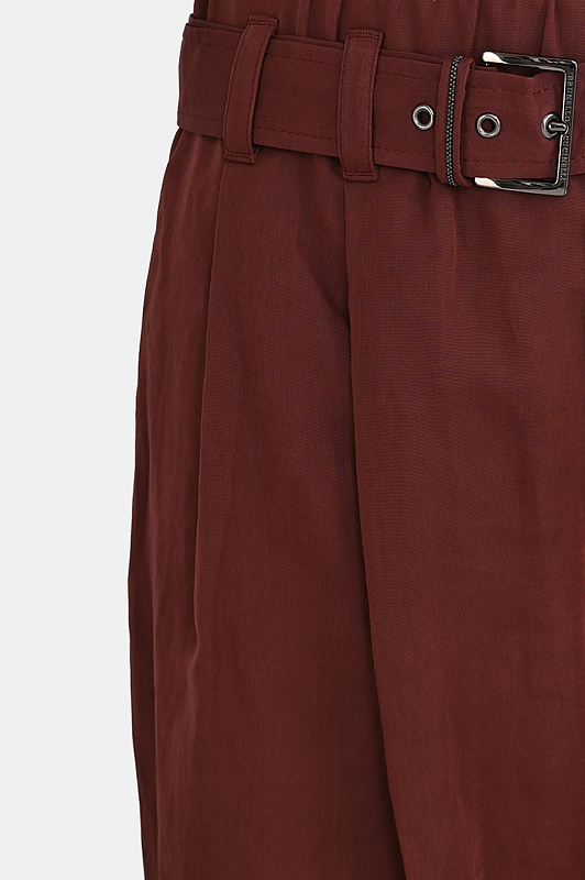 Брюки BRUNELLO  CUCINELLI Бордовый Женский M0F91P8862