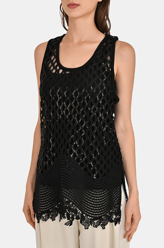Блуза SPORTMAX Черный Женский SPXAQUILE 2612931022600