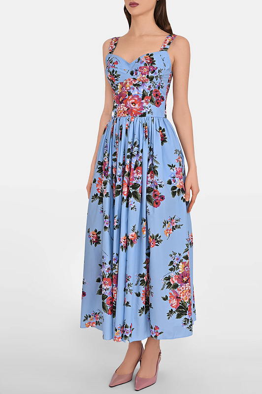 Платье DOLCE & GABBANA Голубой Женский F6TTHTHS5UU Платье DOLCE & GABBANA Голубой Женский F6TTHTHS5UU
