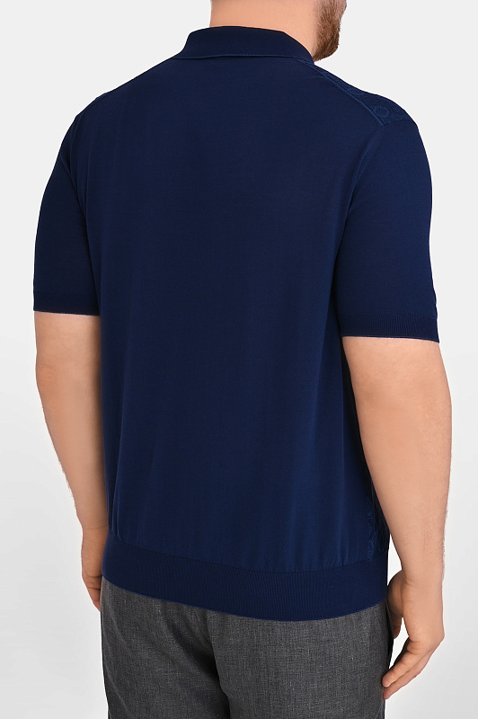 Поло STEFANO RICCI Темно-синий Мужской K414015P31 F26166