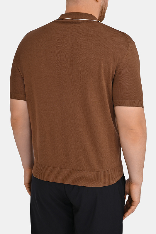 Поло CANALI Коричневый Мужской C1164MK02460 Поло CANALI Коричневый Мужской C1164MK02460