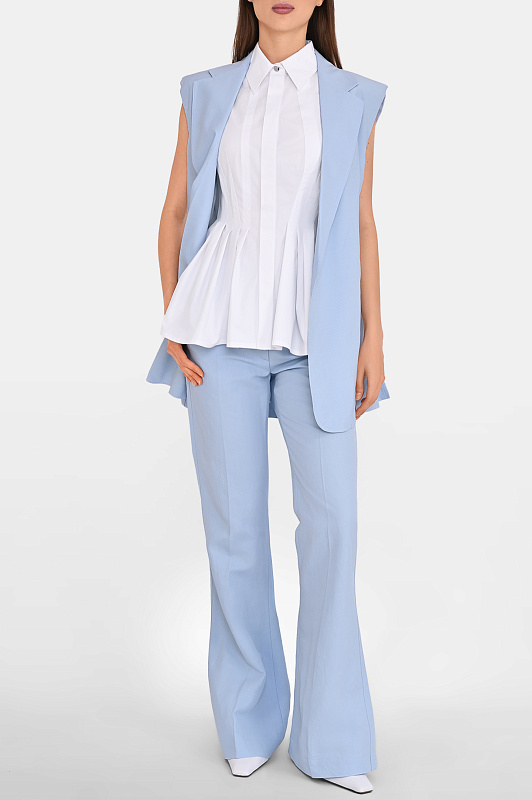 Брюки SPORTMAX Голубой Женский SPXFRAGOLA 2612131092600 Брюки SPORTMAX Голубой Женский SPXFRAGOLA 2612131092600