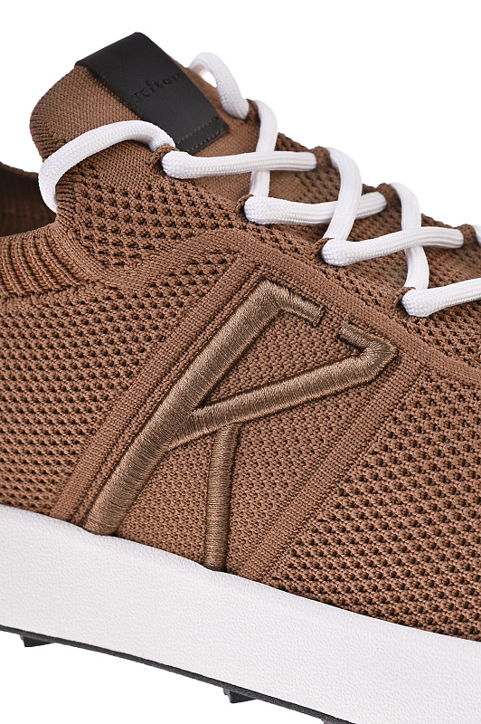 Кроссовки KITON Коричневый Мужской USSA031N012172