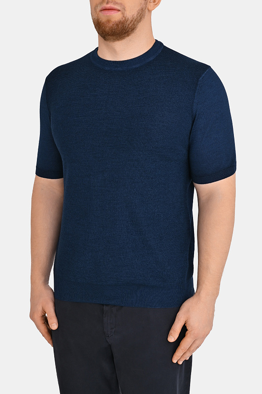 Джемпер CANALI Темно-синий Мужской C0719MK02476