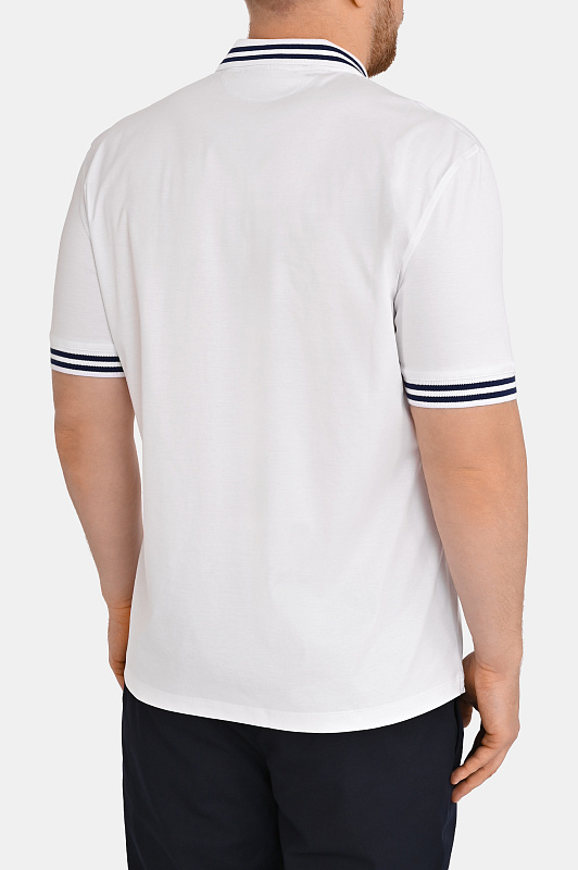 Поло BRUNELLO  CUCINELLI Белый Мужской M0B133940T