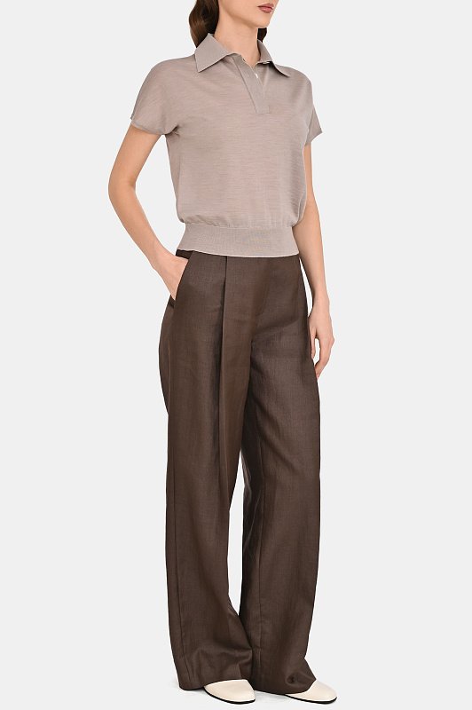 Поло KITON Бежевый Женский D577170