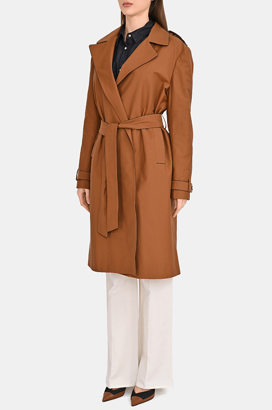 Плащ KITON Коричневый Женский D61613K0993G0100I 