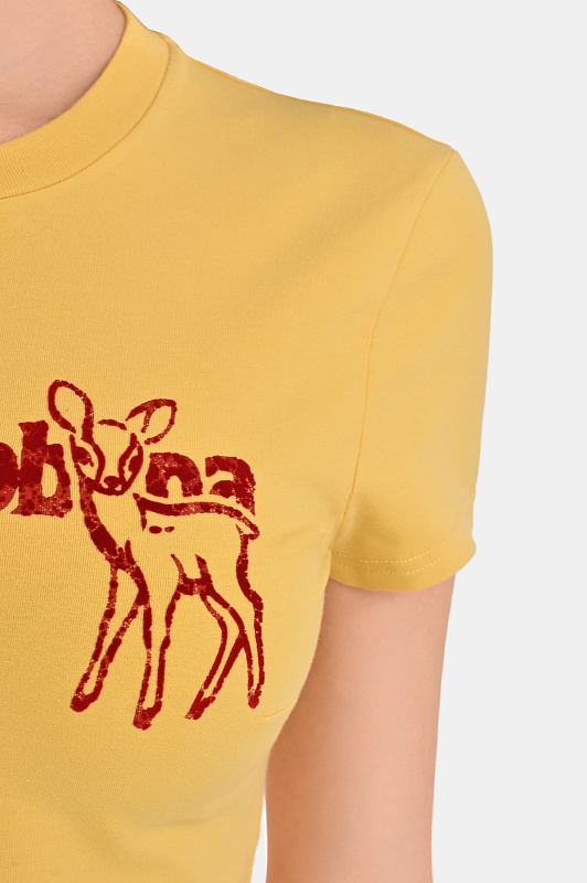 Футболка DOLCE & GABBANA  Желтый Женский F8W08T GDDM9