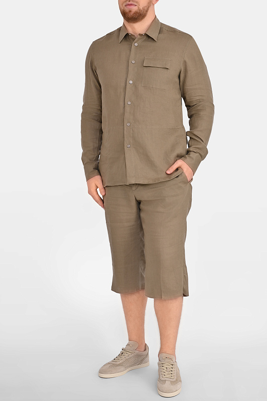 Рубашка KITON Зеленый Мужской UMCBUBAH096900 Рубашка KITON Зеленый Мужской UMCBUBAH096900