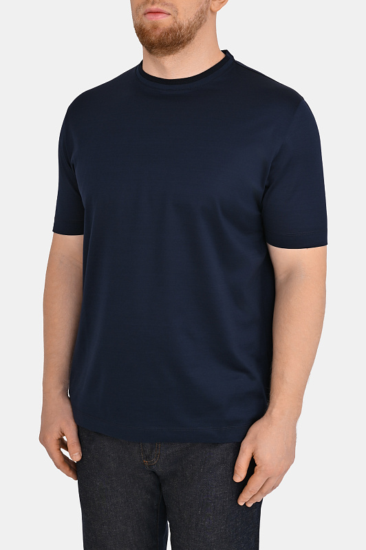 Футболка CANALI Темно-синий Мужской T0922MJ00002