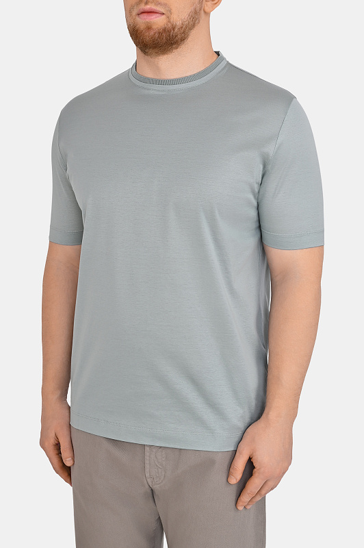 Футболка CANALI Зеленый Мужской T0922MJ00002